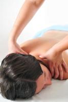 Woman getting a massage photo