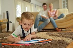 family at home photo