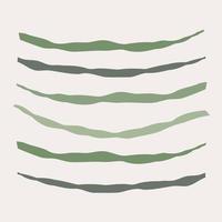 Torn angular green lines vector