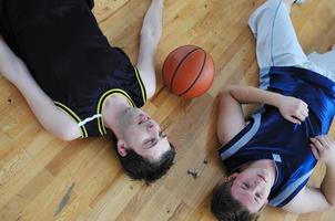 vista del jugador de baloncesto foto