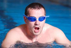 Swimmer in pool photo