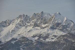 paisaje de montaña de invierno foto