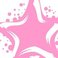 cute star flower abstract background pattern vector