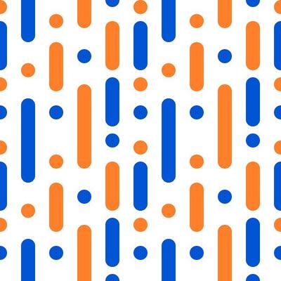 vector pattern background blue and orange stripe and circle
