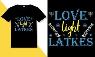 Hanukkah t shirt vector. Hanukkah hand lettering vector