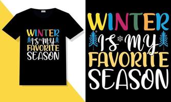 winter t shirt design vector