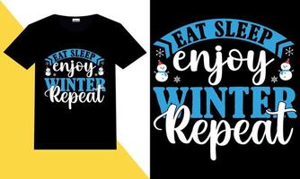 winter t shirt design vector