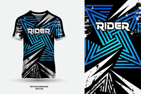 Black and blue layout e-sport t-shirt design Vector Image