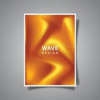 modern gradation cover template background, with abstract orange mesh color pattern fluid art, design vector graphic