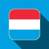 Luxembourg flag, official colors. Vector illustration.