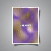 modern abstract halftone texture cover background template vector design