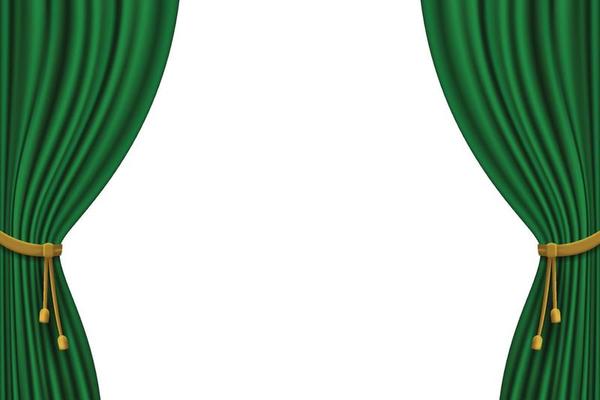 Green Curtain Vector Art, Icons, and Graphics for Free Download