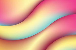 colorful abstract fluid background vector template with neon light effect