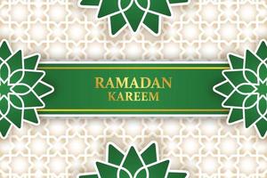 greeting and thank you card template design background with islamic concept vector graphic