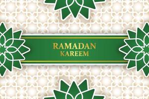 greeting and thank you card template design background with islamic concept vector graphic