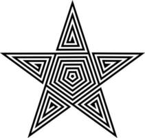 Star vector design with various shapes style