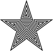 Star vector design with various shapes style