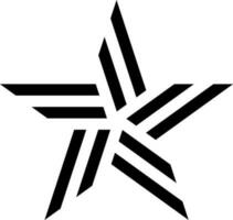 diseño de vector de estrella con estilo de varias formas