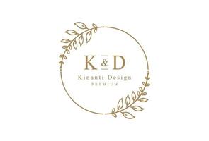 Vector floral logo template in elegant and minimal style with gold color on grey background illustration. Circle frames logos. For badges, labels, logotypes and branding business identity.