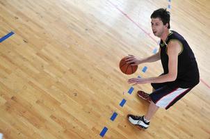 vista del jugador de baloncesto foto