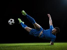 vista de jugador de futbol foto