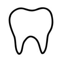 icono de garabato dibujado a mano del diente. ilustración vectorial de dientes para folleto, pancarta, clínica dental, logotipo, pegatina vector