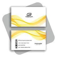 colorful modern business card design vector