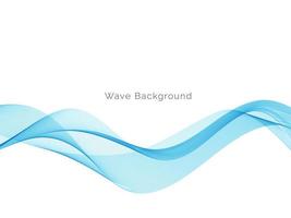 Abstract blue modern dynamic wave design background vector