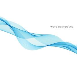 Abstract blue modern dynamic wave design background vector