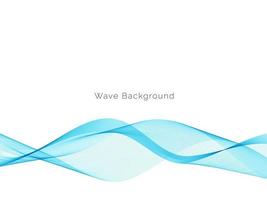 Abstract blue modern dynamic wave design background vector