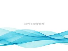 Fondo decorativo de diseño de onda azul abstracto vector