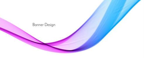 Abstract wave banner design vector