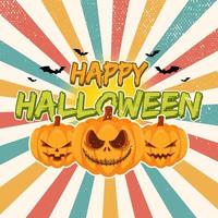 halloween vintage poster vector