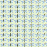 cartoon dragonfly pattern background vector
