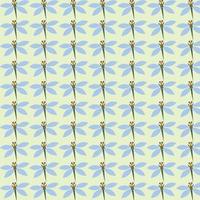 cartoon dragonfly pattern background vector