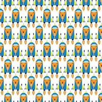cartoon rocket pattern background vector
