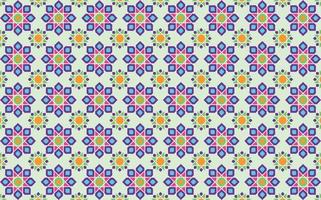 Isometric Colorful Moroccan Mosaic, Tile seamless Pattern Background. vector