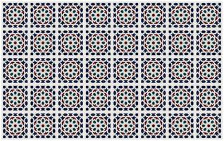 Isometric Colorful Moroccan Tile, Mosaic Seamless Pattern Background. vector