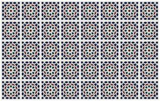 Isometric Colorful Moroccan Tile, Mosaic Seamless Pattern Background. vector