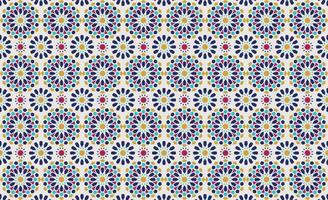 Traditional Isometric Colorful Moroccan Mosaic, Tile seamless Pattern Background. vector