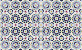 Traditional Isometric Colorful Moroccan Mosaic, Tile seamless Pattern Background. vector