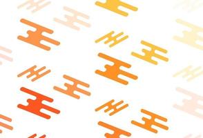 Light Yellow, Orange vector template with repeated sticks.