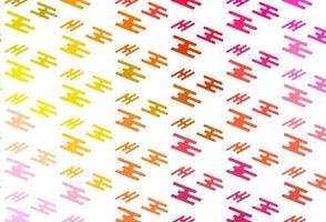 Light Red, Yellow vector template with repeated sticks.