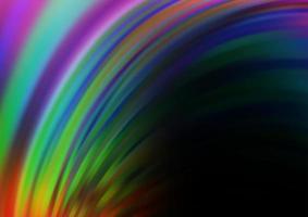 Dark Multicolor, Rainbow vector template with liquid shapes.