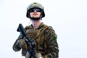 Military soldier portrait photo