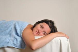 Woman getting a massage photo