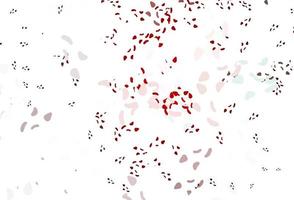 Light red vector pattern with chaotic shapes.