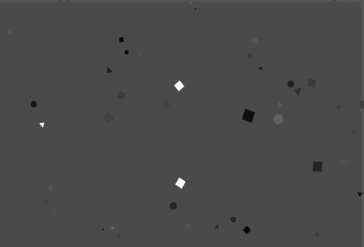 Light Silver, Gray vector pattern in polygonal style with circles.