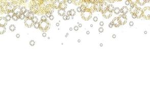 Light Yellow, Orange vector pattern with spheres.