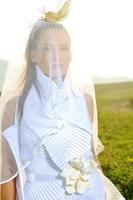 Outdoor bridal portrait photo